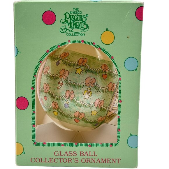 Precious Moments Glass Ornament 1994 Youre As Pretty As A Christmas Tree VTG - Picture 5 of 10